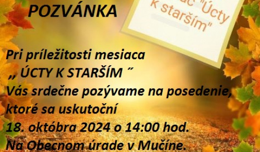 Úcta k starším 2024 Úcta k starším 2024